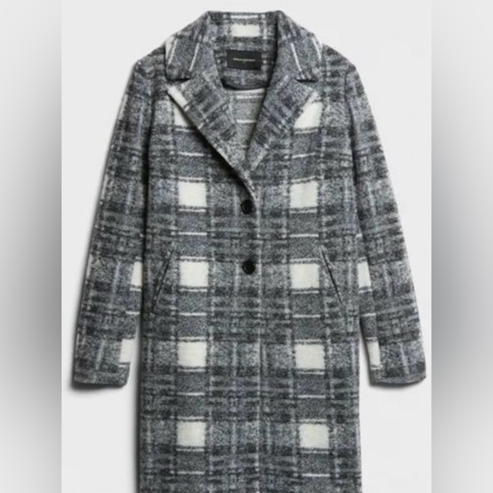 Banana Republic plaid coat